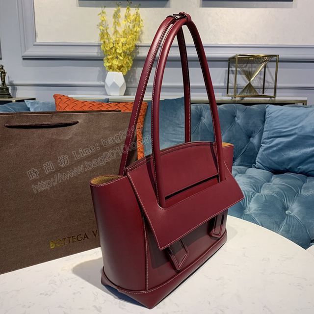 Bottega Veneta女包 純銅五金 寶緹嘉單肩女包 BV大號手提包 平紋小牛皮手拎包  gxz1076